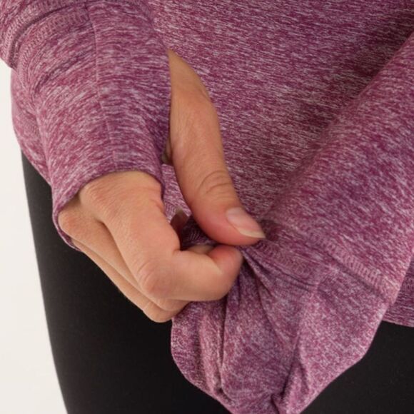 Lululemon Run Your Heart Out purple Pullover Workout 2 - Picture 3 of 10